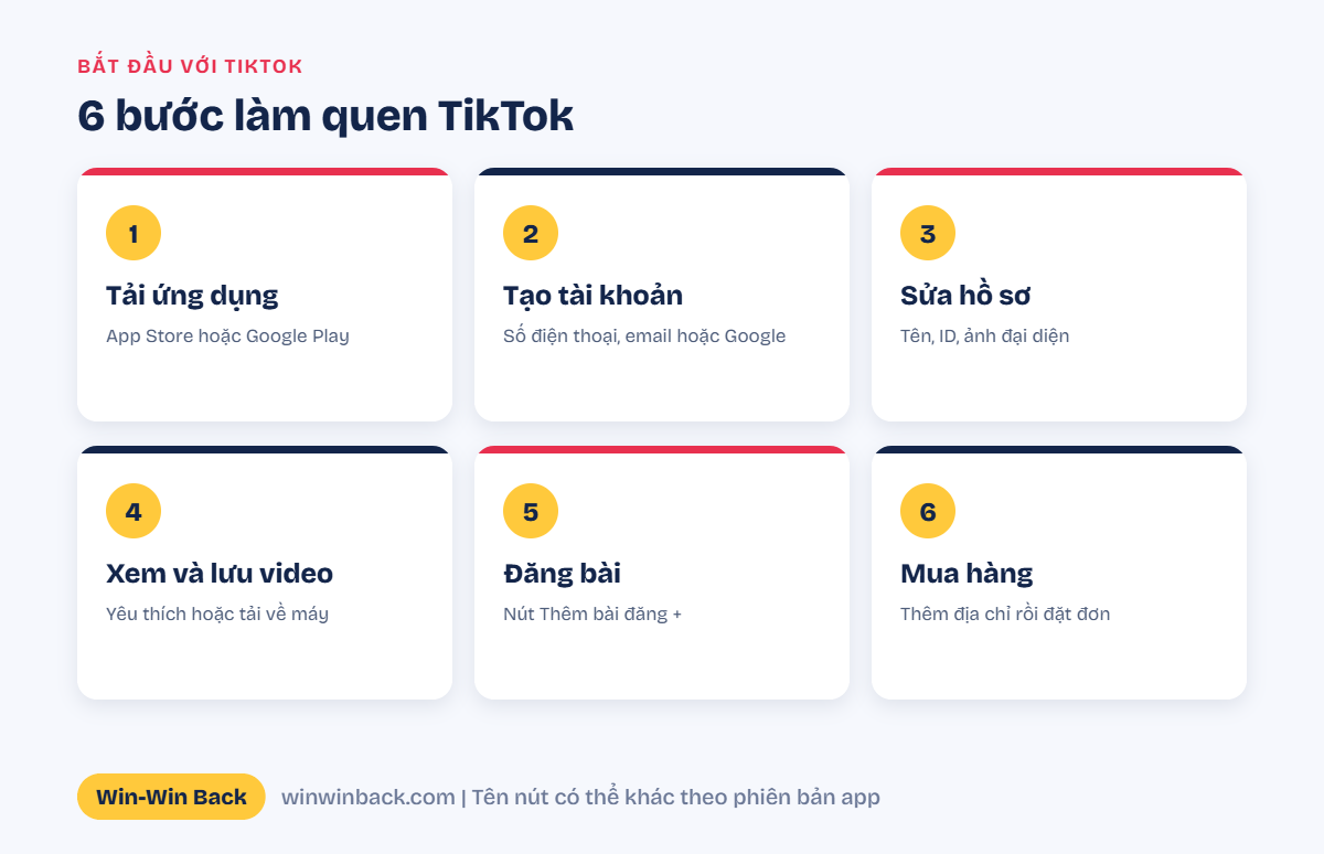 6 bước làm quen TikTok cho người mới