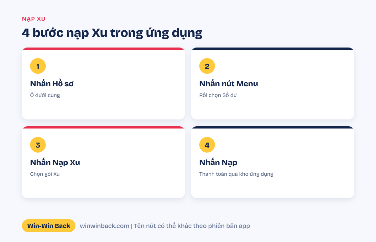 4 bước nạp Xu TikTok trong ứng dụng