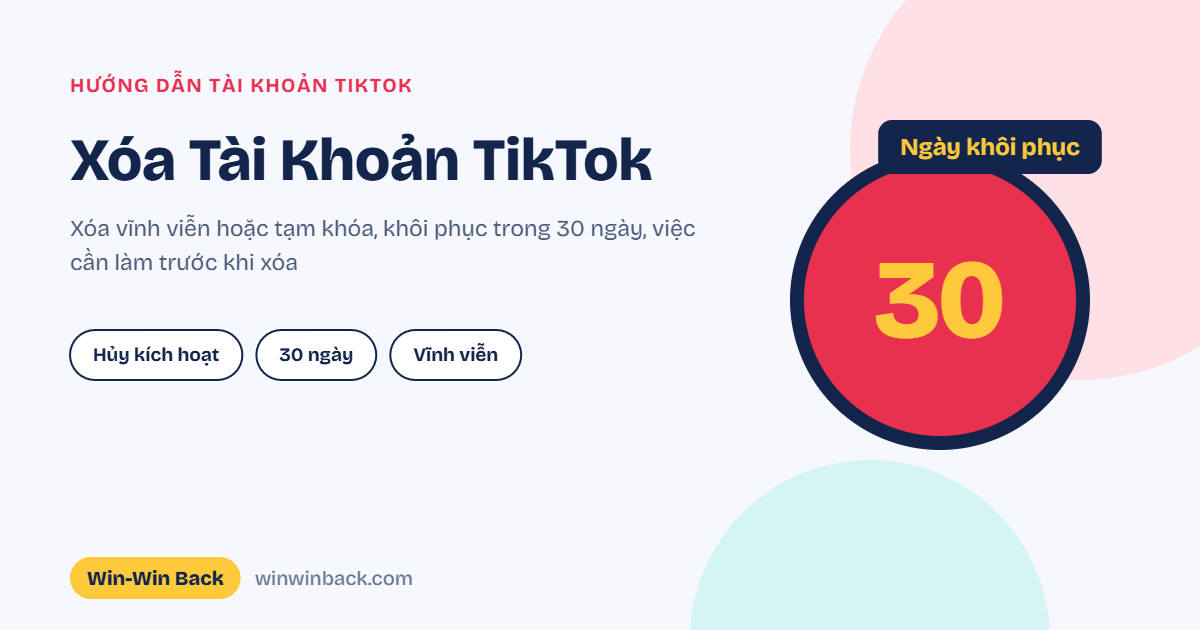 Hướng dẫn xóa tài khoản TikTok